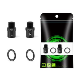 Bike Pedal Extenders, Titanium Alloy Extended Pedal Spacer with Washers Extended 16/20mm Hollow Foot Pedal Extenders for 9/16" Threaded Pedals Bike SPD MT MTB BM