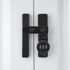 INIRET 2 Packs Black 180 Degree Barn Door Lock,Mechanical Password