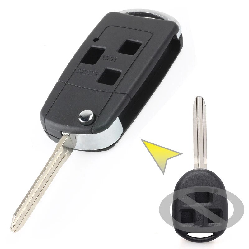 keyecu Modified Flip Remote Key Shell Case Keyless for Toyota