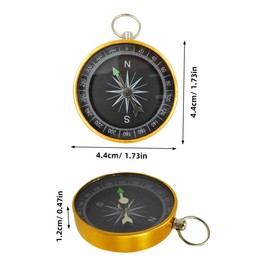 BESPORTBLE Vintage Compass Keychain Creative Pirate Compass for Hiking Outdoor Accessory for Men Women