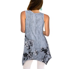 Viracy Summer Tops for Women 2023, Women's Casual Sleeveless Swing Tunic Floral Tank Top (S-3XL)