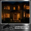 Blulu 2 Pcs Landscape Lighting Gutter Mount Weatherproof Gutter Mount