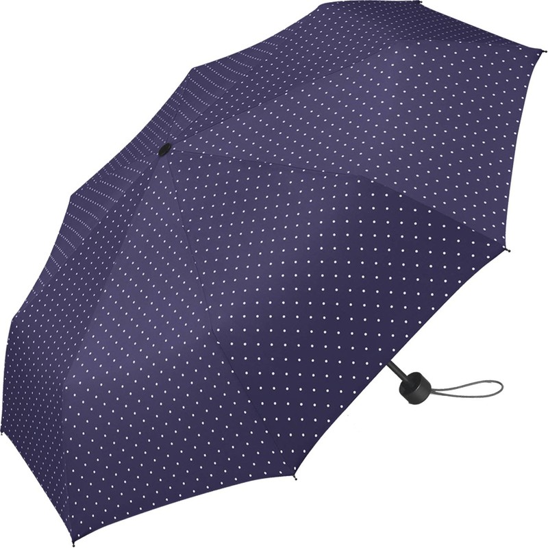 Super MINI Flash Manual Women's Pocket Umbrella Dots, Deep Purple,