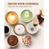 SIMPLETASTE Milk Frother Handheld Electric Foam Maker, Drink Mixer with