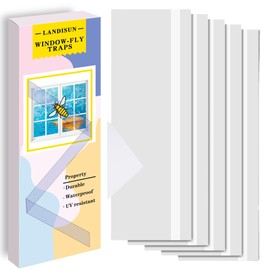 Landisun Fly Trap Indoor Fruit Fly Traps Mosquitos Windows Bug Traps 30 Pack