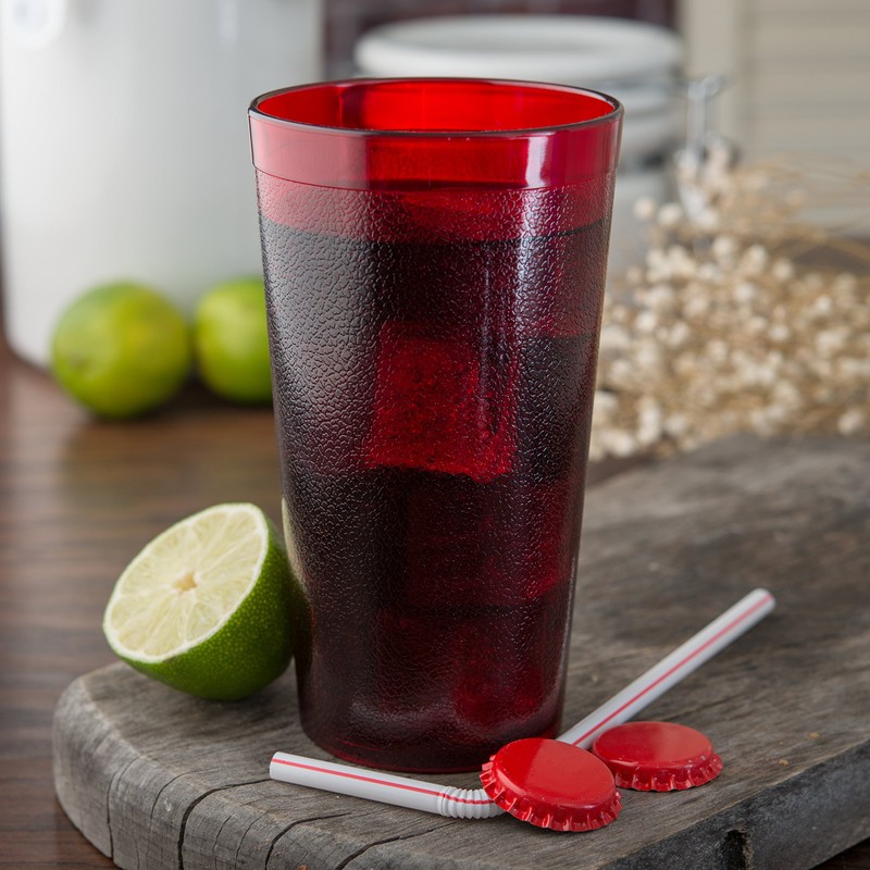 Carlisle FoodService Products Stackable Tumbler Plastic Tumbler for Restaurants, Catering,