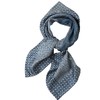 Prettystern 100% Silk Neckerchief Women Men Paisley Silk Scarf Summer