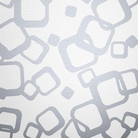 WANDfee® Wall Tattoo, Circles, Dots, 60 Stickers, Colour Choice For Children's Bedroom, Living Room, Hallway, Bathroom, Kitchen, Tile Stickers, silver