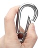 10Pcs Snap Hook Stainless Steel Safety Rope Spring Carabiner Hanging