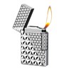 Soft Flame Metal Traditional Cigar Butane Lighter With Adjustable Flame