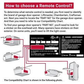 for 41A4315 41A4252 41D4674-1C 41D4674-1D 41D4674-1E 41D4674 41A4207-1 41A5021-3G K1027 HBW0777 HBW1127 for All LiftMaster Sears Craftsman Chamberlain Garage Door Opener with Part Numbers (2 Pack)
