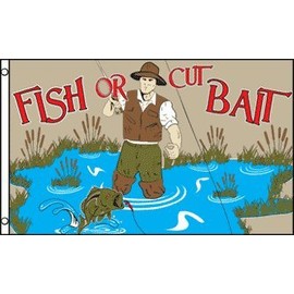 FISH or CUT BAIT FLAG, 3'x5' fishing