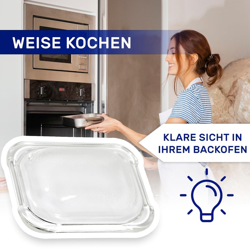 Glass Cover for Oven Bulb with Original Code 00187384 187384