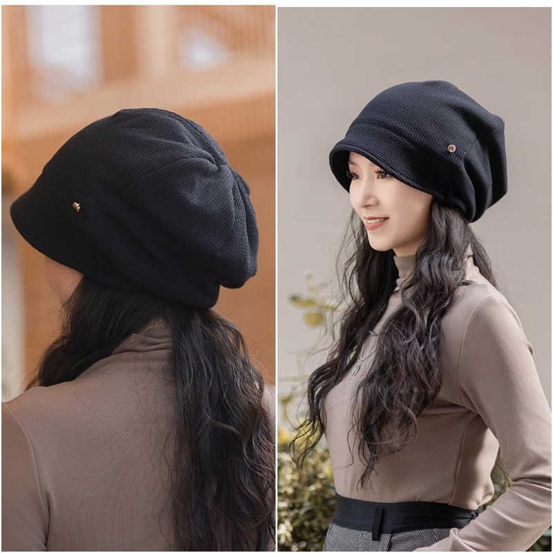 Weuiean YANJ-132 Women's Hat, Newsacket, Boa Back, Double Insulation, For