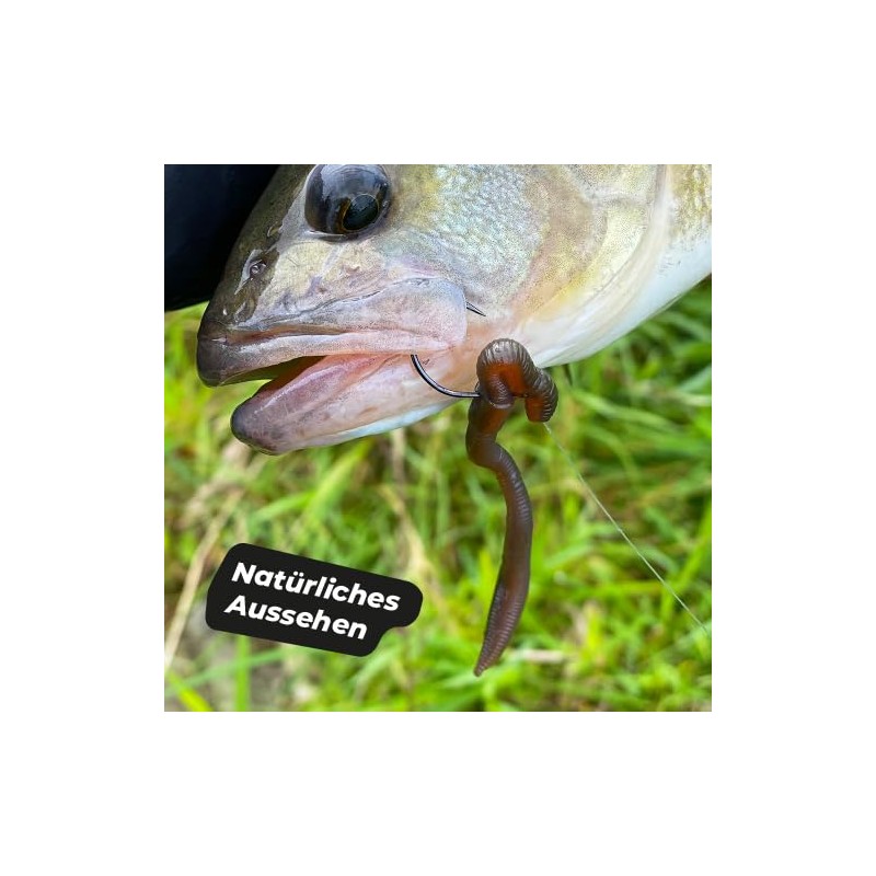 Spro Freestyle Twitch Worm Rubber Worm, Colour: Pearl