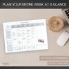 Weekly Hourly Planner Notepad, Daily Planner Desk Pad, Weekly Schedule,