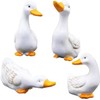 LALOCAPEYO 4 Pcs Duck Ornaments Simulation Absorbent Duck Ornaments Resin
