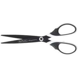 herlitz 50027224 my.pen Scissors for Right-Handed Users, Black/White, Pack of 1