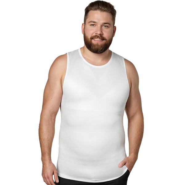 QORE LOGIQ Gynecomastia Compression Shirt Men - Premium Slimming Undershirt