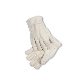 Radnor Heavy-Weight Nap-Out Burlap Lined Hot Mill Glove With Band Top Cuff