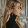 50 Pack Black Metal Snap Hair Clips for Women –