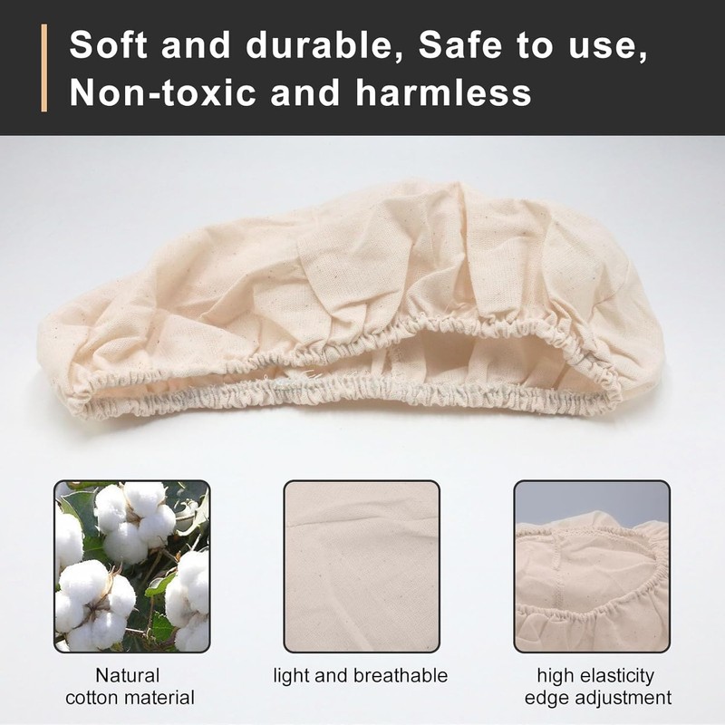 Bread Proofing Basket Liner Cloth, 6Piece 3 Sizes Round and