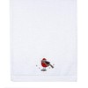 Peggy Wilkins Festive Robin Embroidered Christmas Hand Towel - 50cm