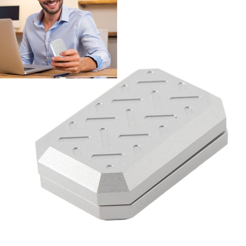 Push Slider Card Toy Textured Pattern Anxiety Relief Aluminum Alloy