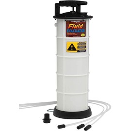 Mityvac MV7400 1.9 Gallon Automotive Fluid Evacuator Extractor Pump, Manual Operation, Chemical-Resistant Polyethylene, Automatic Overflow Prevention, Quick-Drain Spout, Large Stabilizing Base