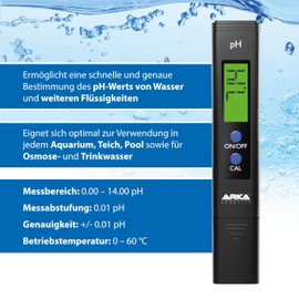 ARKA myAqua pH Meter & TDS/EC Meter Set | Ideal for Saltwater/Freshwater Aquarium, Pool, Pond Osmosis Water Drinking Water and Much More | Pre-Calibrated