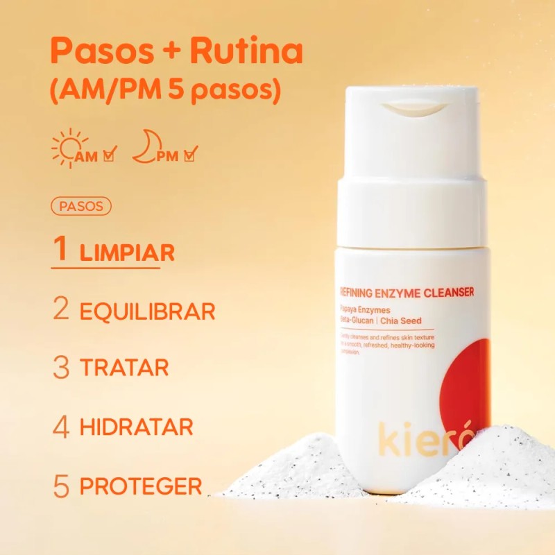 Limpiador Facial En Polvo Kiero Refining Enzyme Cleanser