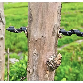 Meichoon Hand Held Auger 0.63"/16mm Bit Jungle Adventure Wooden Auger Camping Tent Pitching Supplementary Tools for Survival and Camping Gear Kits DC601 B