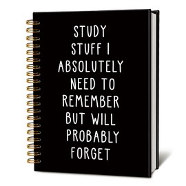 LIANGW Funny Notebooks for Work, School Stuff Journal for Women & Men, College Ruled Journaling Notebook for Writing, School Supplies for Teen Girls, 5.5x8.3 Inch