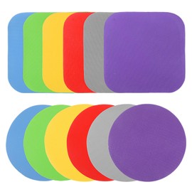 YBEATY 12PCS Rubber Jar Opener Pads Set 5 Inch Round Bottle Jar Opener Multi-function Silicone Bottle Openers Round Heat-insulated Non-Slip Gripper Pads for Seniors Weak Hands Easy Opening