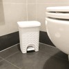 Stefanplast Elegance Bathroom Dustbin, White, 20.5 x 20.5 x 28
