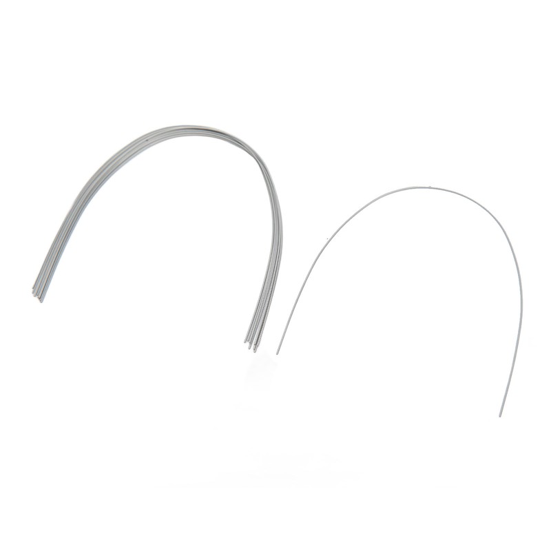 50pcs Teeth Nickel Titanium Wire Square Elasticity Medical Metal Orthodontics