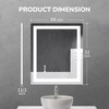 USHOWER USHOWER 24x32 Inch Modern LED Bathroom Mirror - Smart