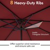 Tangkula 8.5 FT Outdoor Patio Umbrella, Modern Table Umbrella with