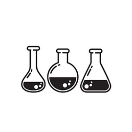 Vinyl Wall Art Decal - Chemical Set - 23" x 12" - Modern Motivational Cute Science Sticker for Children Home Office Nursery Bedroom School Classroom Educational Kids Room Decor