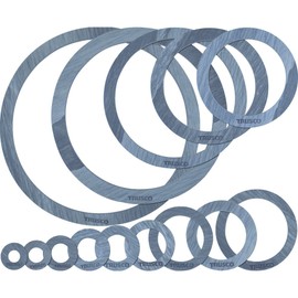TRUSCO Gasket Flange Inner Gasket 5K 80A Thickness 0.06 inch (1.5 mm) TFPU-5K80A-15 Flange Gasket x 10 Pieces [Case Sale]