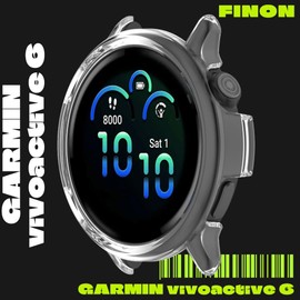 FINON GARMIN vivoactive6 Case, Bumper Case, Lightweight, Easy Removal, Simple, Simple Package (Clear)