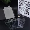 PH PandaHall 6pcs Clear Binder Dividers Acrylic Page Divider with