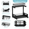 necvha Under Sink Organizer, 2 Tier Pull Out Cabinet Organizer,