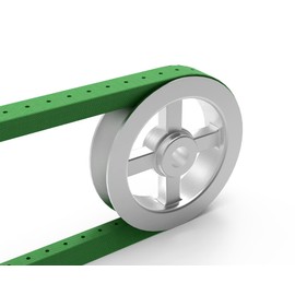 Rockwood Pulley Adjustable V Belt (Size M (0.256 Inch), 5 Ft)