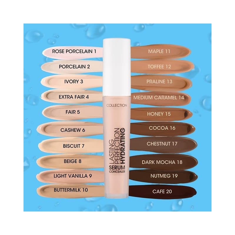 Collection Cosmetics Lasting Perfection Hydrating Serum Concealer, Café