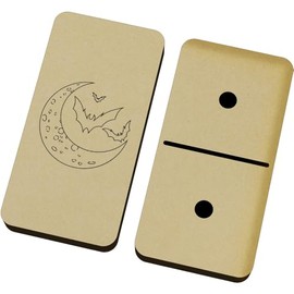 Azeeda 'Bats & Crescent' Domino Set & Box (DM00051738)