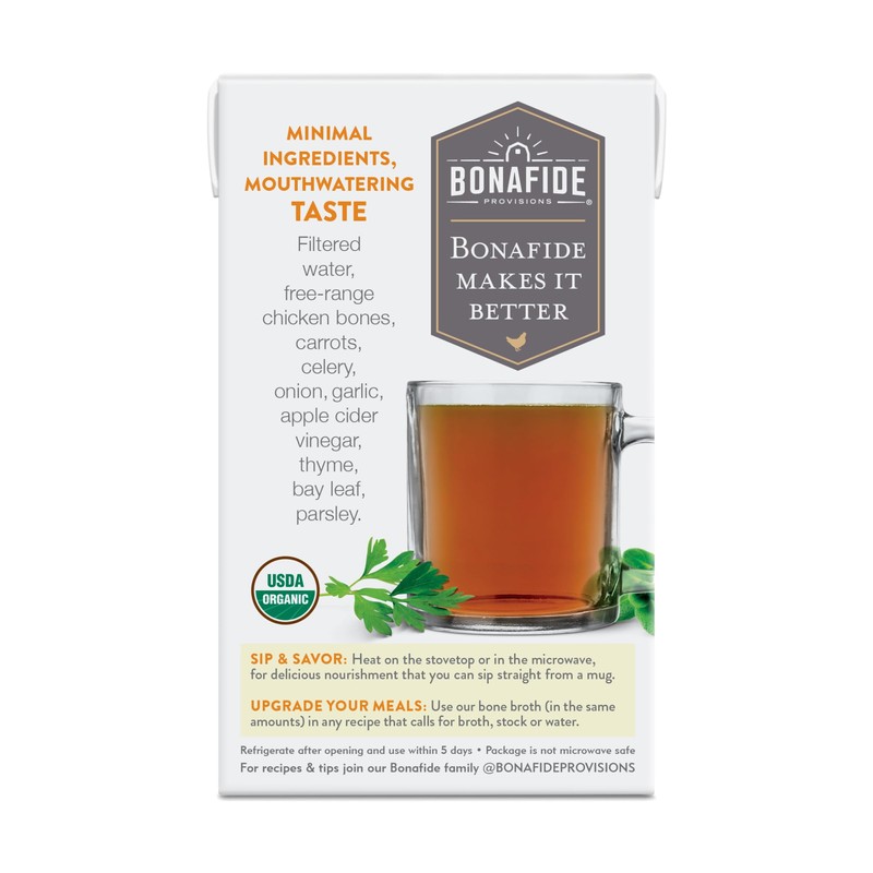 Bonafide Provisions Fresh Organic Chicken Bone Broth - No Salt