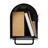 Architectural MAILBOXES Ironside Large Capacity Galvanized Steel black, Post-Mount Mailbox,