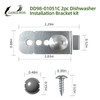 Kit de soporte de instalación de lavaplatos DD98-01051C compatible con