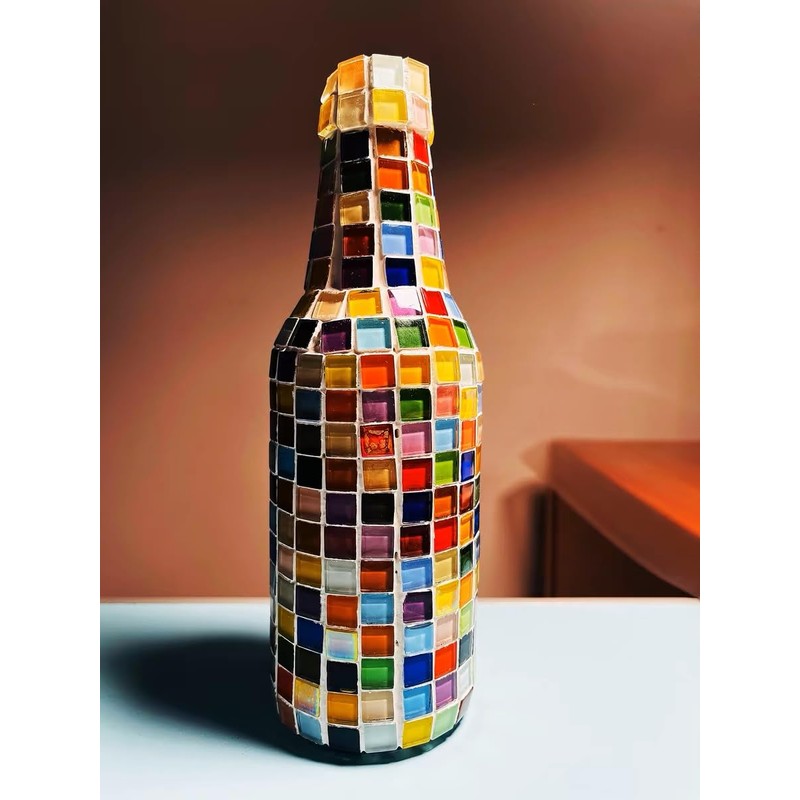 Yuvori 0.5kg Square Crystal Mosaic Tiles 1cm DIY for Bathroom,